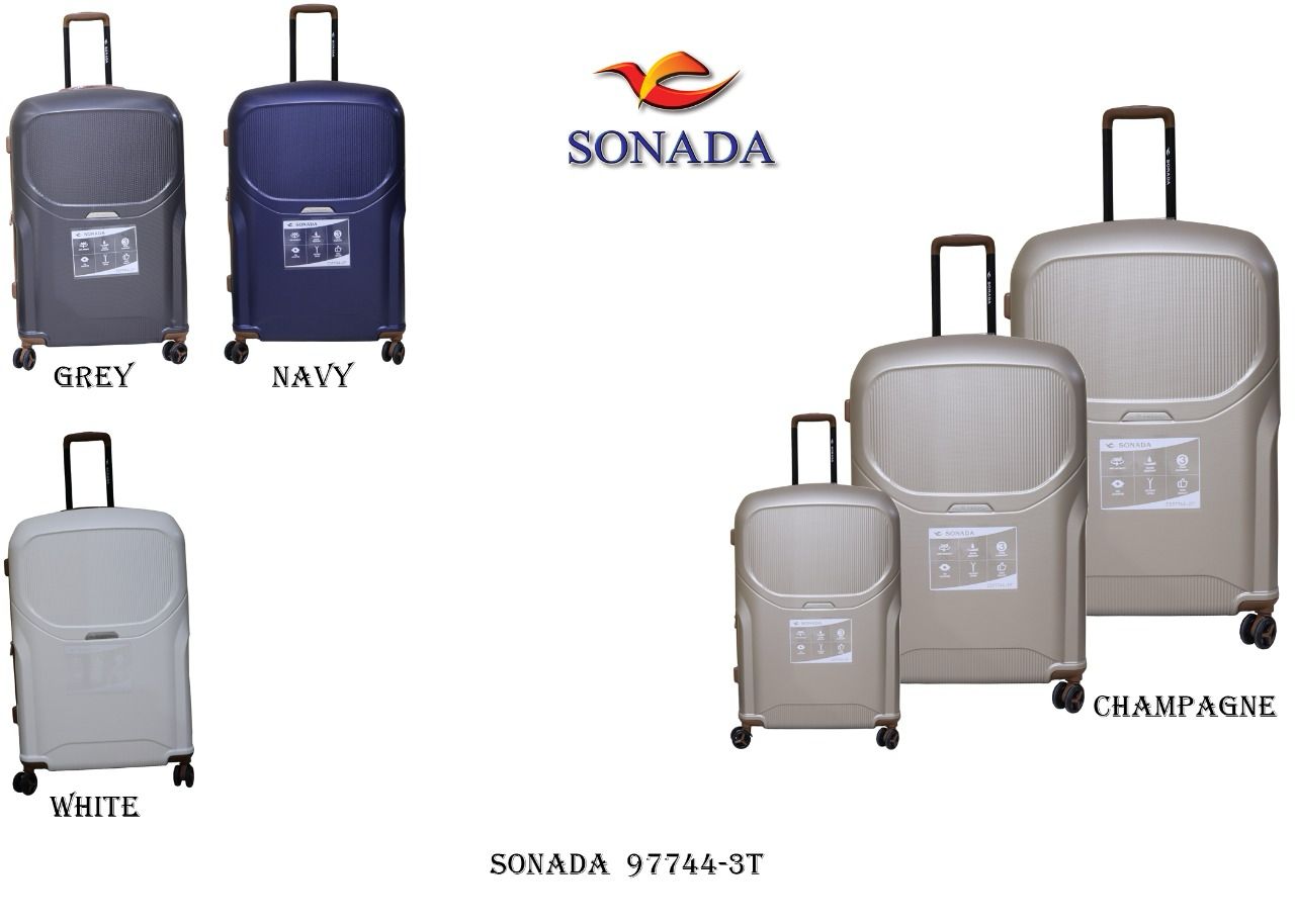 Sonada Hardside Luggage Set of 3 Expandable ABS-PC Material With Double  Zipper, ANTI Theft Lock (Set of 3, Red): Buy Online at Best Price in UAE -  Amazon.ae